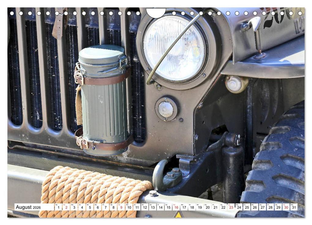 Weitere Ansicht: Willys Jeep im Detail vom Frankfurter Taxifahrer Petrus Bodenstaff (Wandkalender 2026 DIN A4 quer), CALVENDO Monatskalender | Calvendo, Petrus Bodenstaff Karin Vahlberg Ruf