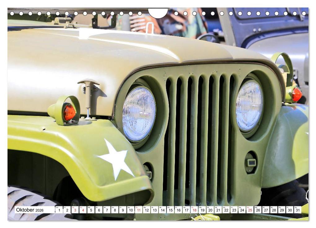 Weitere Ansicht: Willys Jeep im Detail vom Frankfurter Taxifahrer Petrus Bodenstaff (Wandkalender 2026 DIN A4 quer), CALVENDO Monatskalender | Calvendo, Petrus Bodenstaff Karin Vahlberg Ruf