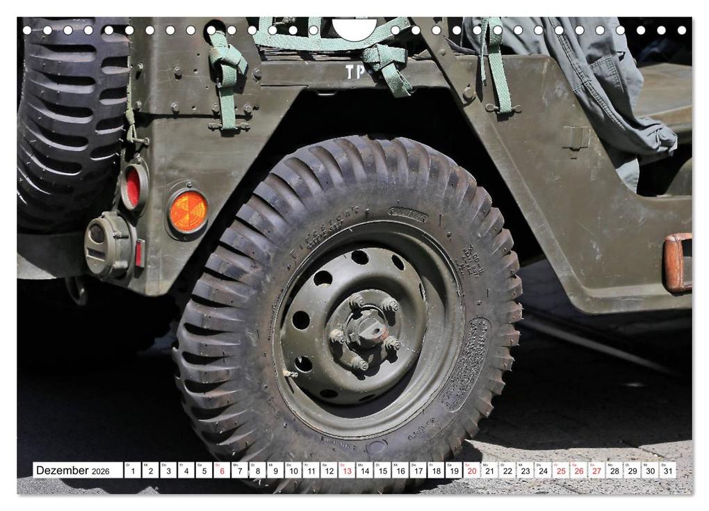Weitere Ansicht: Willys Jeep im Detail vom Frankfurter Taxifahrer Petrus Bodenstaff (Wandkalender 2026 DIN A4 quer), CALVENDO Monatskalender | Calvendo, Petrus Bodenstaff Karin Vahlberg Ruf