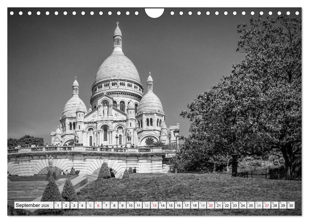 Weitere Ansicht: PARIS Monochrome Impressionen (Wandkalender 2026 DIN A4 quer), CALVENDO Monatskalender | Calvendo, Melanie Viola
