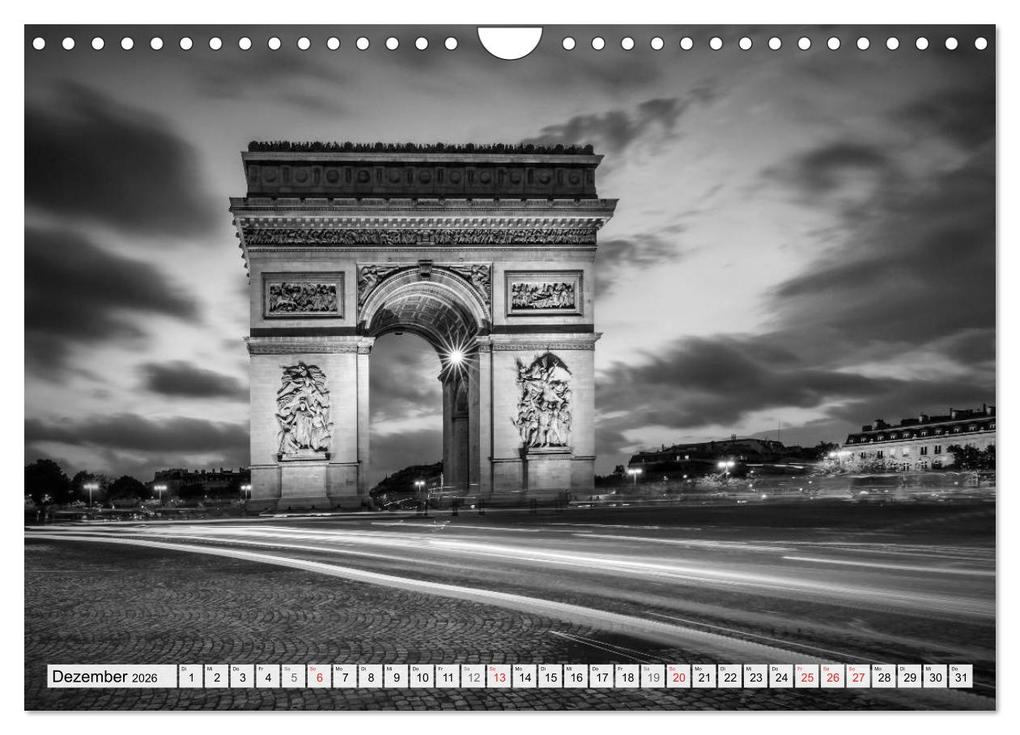 Weitere Ansicht: PARIS Monochrome Impressionen (Wandkalender 2026 DIN A4 quer), CALVENDO Monatskalender | Calvendo, Melanie Viola