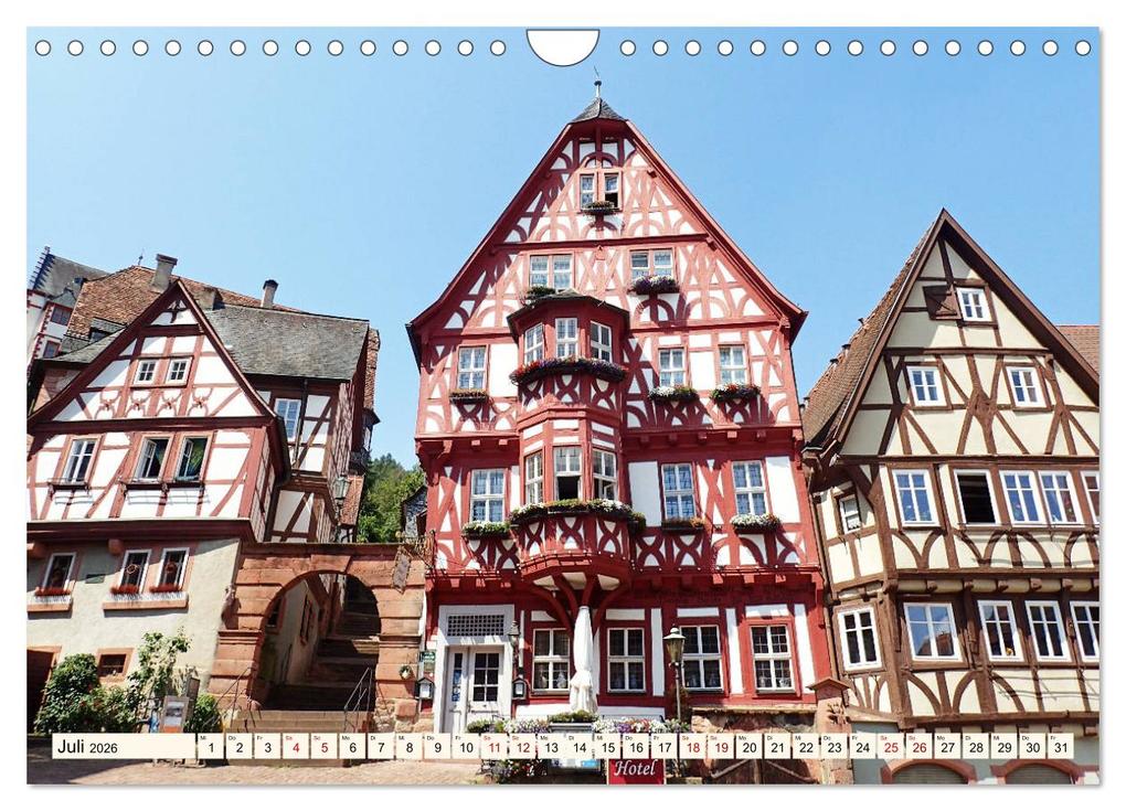 Weitere Ansicht: Liebenswertes Miltenberg am Main (Wandkalender 2026 DIN A4 quer), CALVENDO Monatskalender | Calvendo, Ilona Andersen
