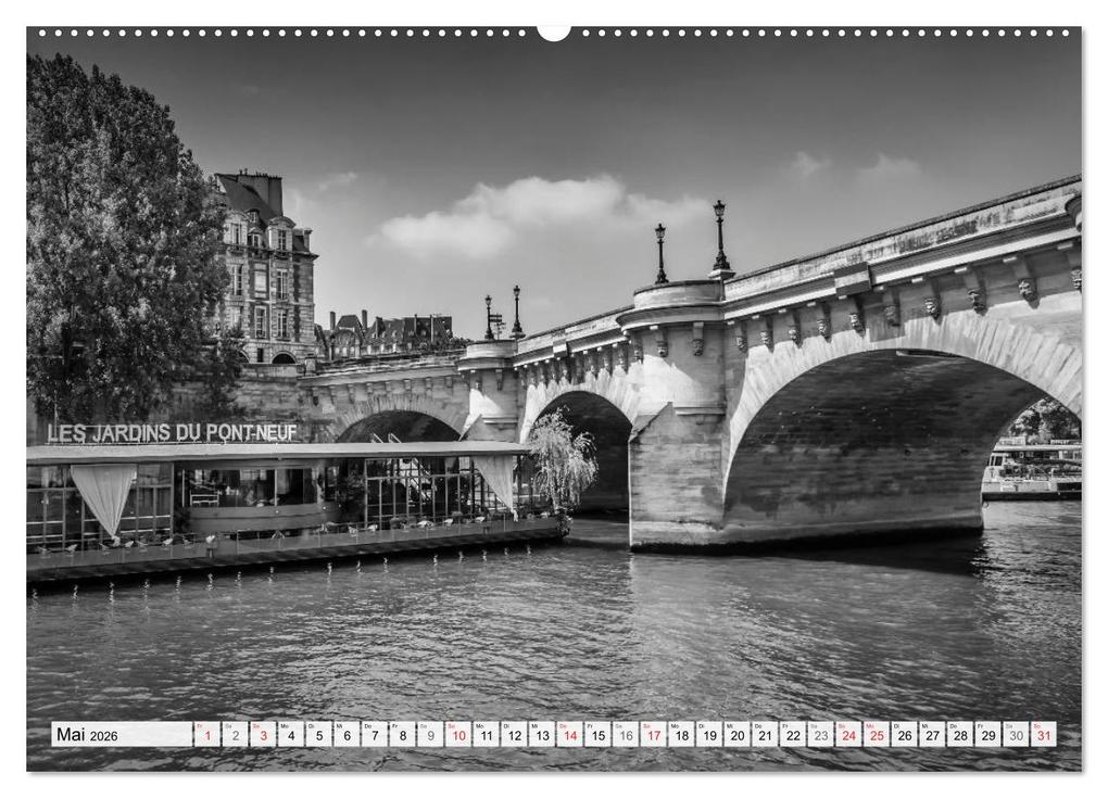 Weitere Ansicht: PARIS Monochrome Impressionen (Wandkalender 2026 DIN A2 quer), CALVENDO Monatskalender | Calvendo, Melanie Viola