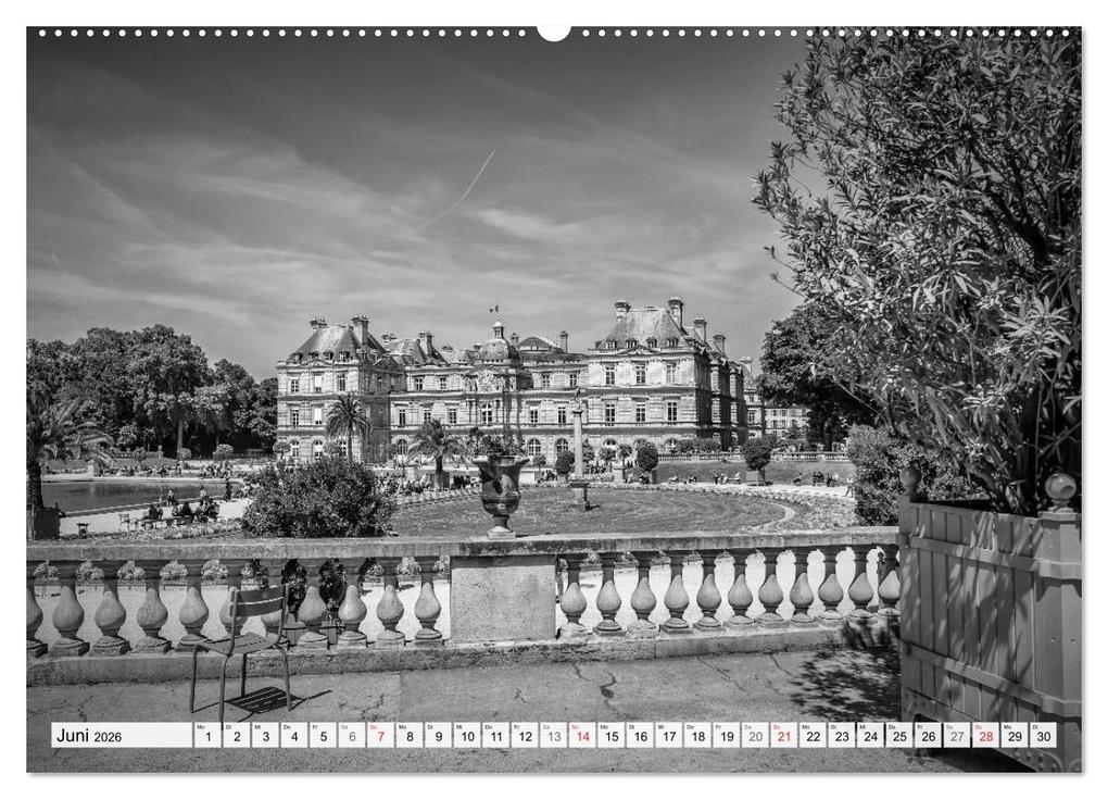 Weitere Ansicht: PARIS Monochrome Impressionen (Wandkalender 2026 DIN A2 quer), CALVENDO Monatskalender | Calvendo, Melanie Viola