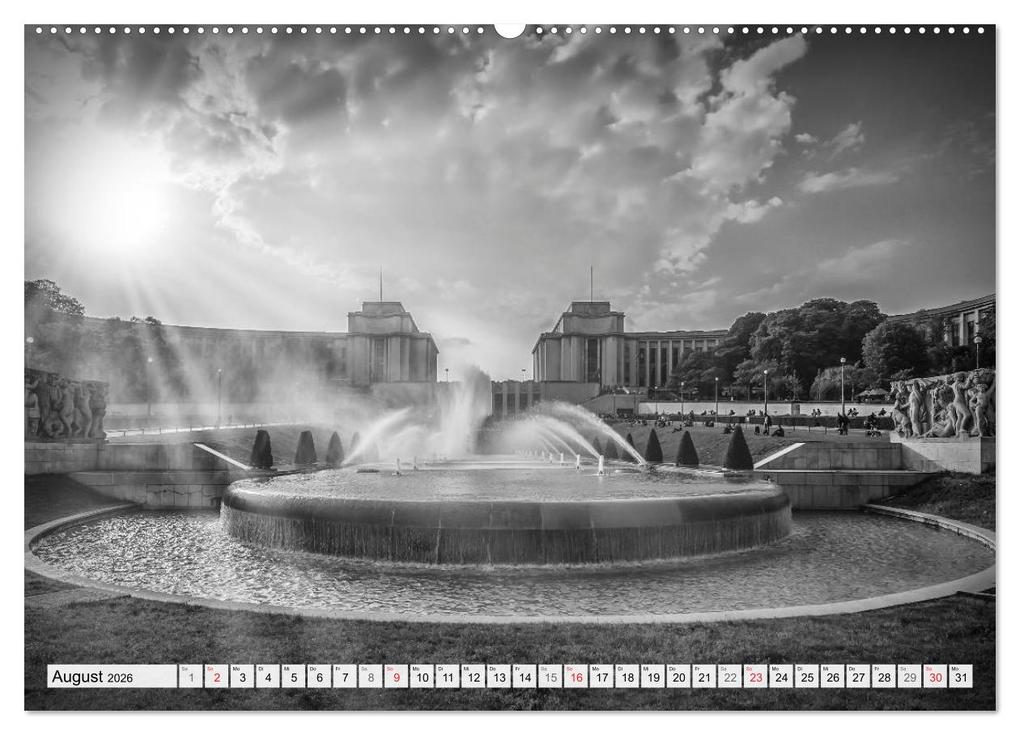 Weitere Ansicht: PARIS Monochrome Impressionen (Wandkalender 2026 DIN A2 quer), CALVENDO Monatskalender | Calvendo, Melanie Viola