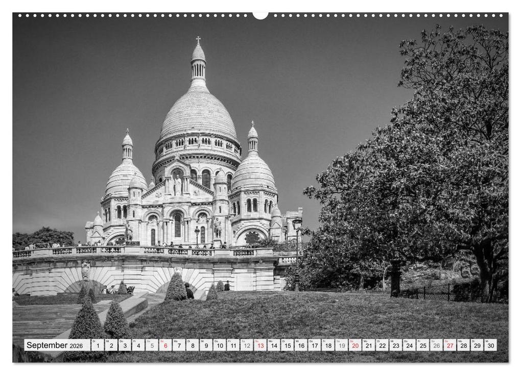 Weitere Ansicht: PARIS Monochrome Impressionen (Wandkalender 2026 DIN A2 quer), CALVENDO Monatskalender | Calvendo, Melanie Viola