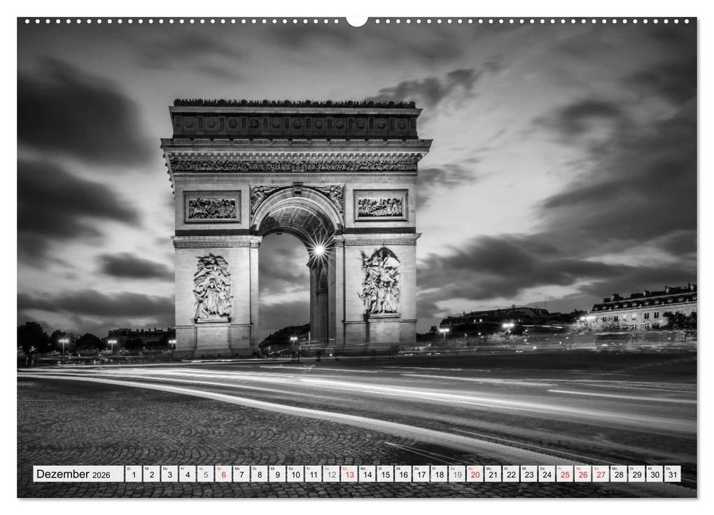 Weitere Ansicht: PARIS Monochrome Impressionen (Wandkalender 2026 DIN A2 quer), CALVENDO Monatskalender | Calvendo, Melanie Viola