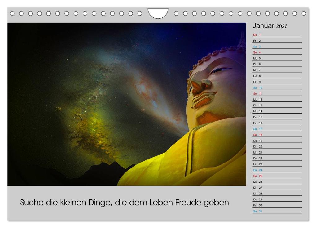 Weitere Ansicht: Lebenskraft Buddha (Wandkalender 2026 DIN A4 quer), CALVENDO Monatskalender | Calvendo, W.W. Voßen - Herzog von Laar am Rhein