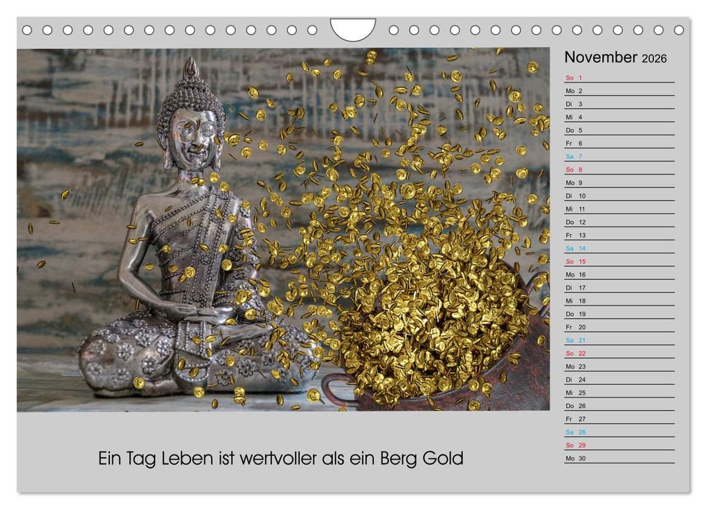 Weitere Ansicht: Lebenskraft Buddha (Wandkalender 2026 DIN A4 quer), CALVENDO Monatskalender | Calvendo, W.W. Voßen - Herzog von Laar am Rhein