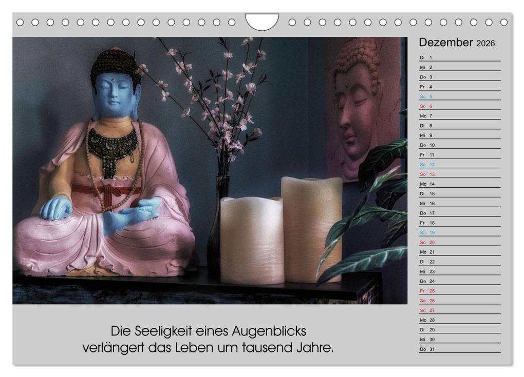 Weitere Ansicht: Lebenskraft Buddha (Wandkalender 2026 DIN A4 quer), CALVENDO Monatskalender | Calvendo, W.W. Voßen - Herzog von Laar am Rhein