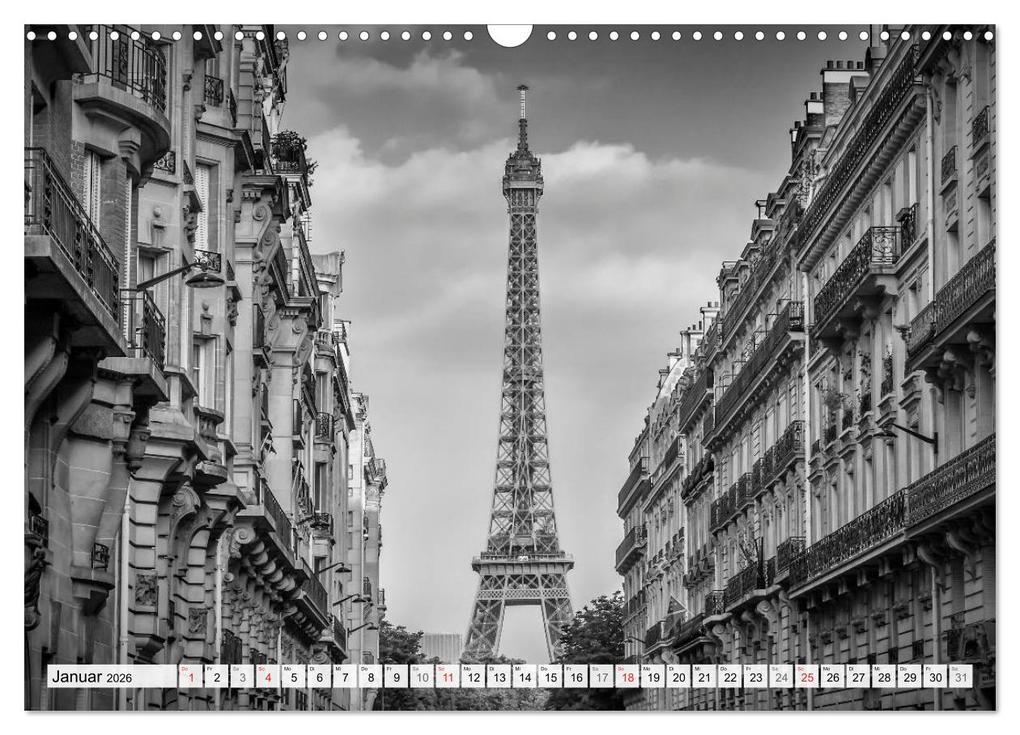 Weitere Ansicht: PARIS Monochrome Impressionen (Wandkalender 2026 DIN A3 quer), CALVENDO Monatskalender | Calvendo, Melanie Viola