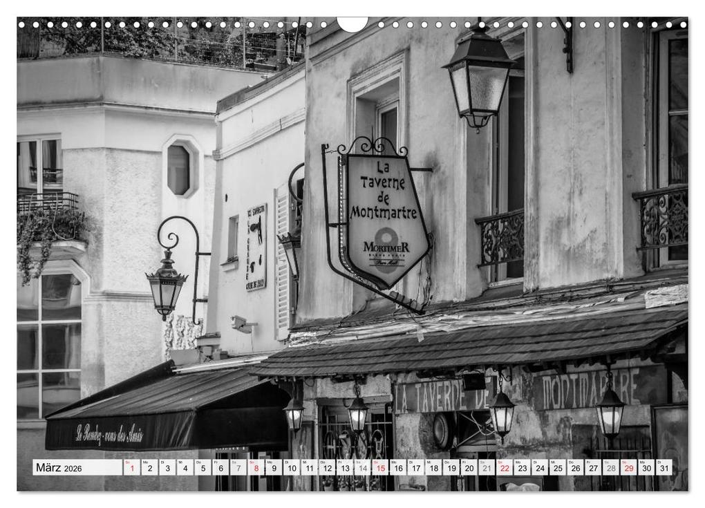 Weitere Ansicht: PARIS Monochrome Impressionen (Wandkalender 2026 DIN A3 quer), CALVENDO Monatskalender | Calvendo, Melanie Viola