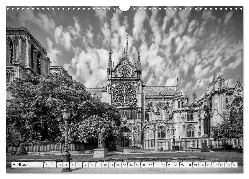 Weitere Ansicht: PARIS Monochrome Impressionen (Wandkalender 2026 DIN A3 quer), CALVENDO Monatskalender | Calvendo, Melanie Viola