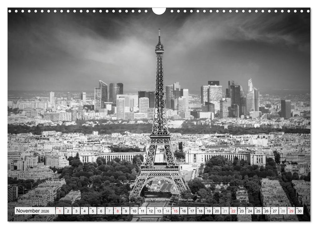 Weitere Ansicht: PARIS Monochrome Impressionen (Wandkalender 2026 DIN A3 quer), CALVENDO Monatskalender | Calvendo, Melanie Viola