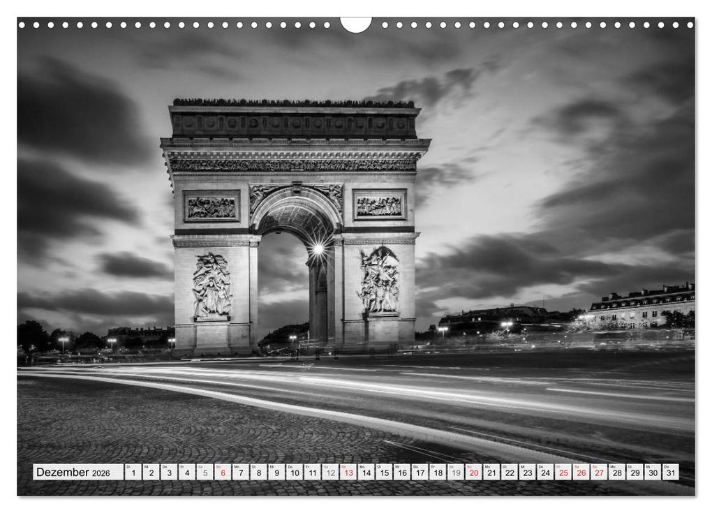 Weitere Ansicht: PARIS Monochrome Impressionen (Wandkalender 2026 DIN A3 quer), CALVENDO Monatskalender | Calvendo, Melanie Viola