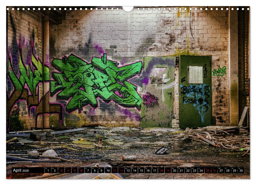 Weitere Ansicht: Lost Places Graffiti (Wandkalender 2026 DIN A3 quer), CALVENDO Monatskalender | Calvendo, BTC Wallets