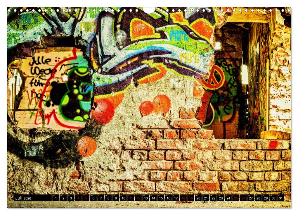 Weitere Ansicht: Lost Places Graffiti (Wandkalender 2026 DIN A3 quer), CALVENDO Monatskalender | Calvendo, BTC Wallets