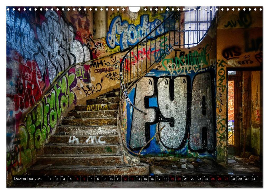 Weitere Ansicht: Lost Places Graffiti (Wandkalender 2026 DIN A3 quer), CALVENDO Monatskalender | Calvendo, BTC Wallets