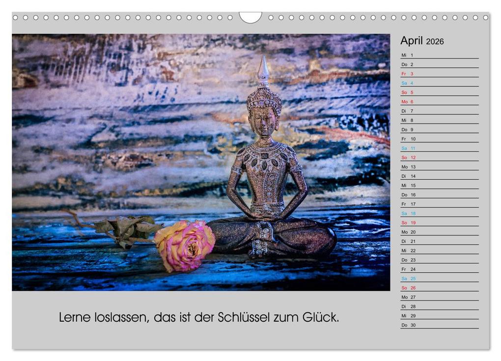 Weitere Ansicht: Lebenskraft Buddha (Wandkalender 2026 DIN A3 quer), CALVENDO Monatskalender | Calvendo, W.W. Voßen - Herzog von Laar am Rhein