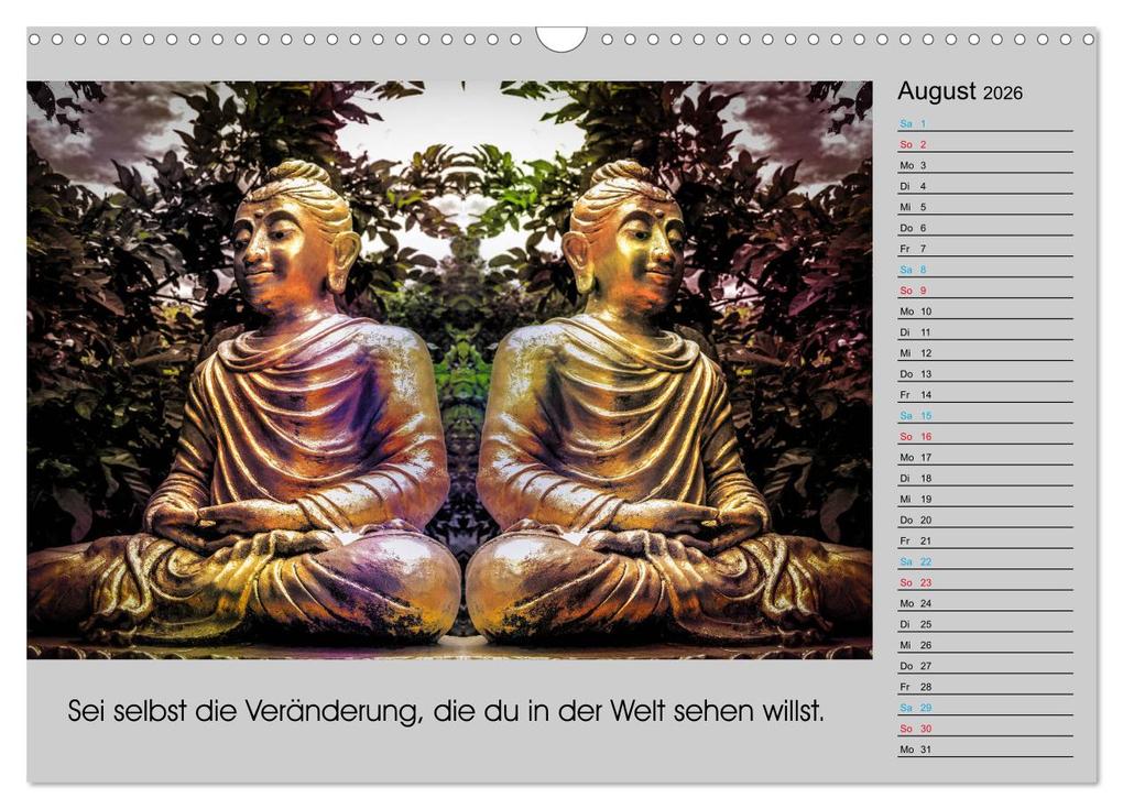 Weitere Ansicht: Lebenskraft Buddha (Wandkalender 2026 DIN A3 quer), CALVENDO Monatskalender | Calvendo, W.W. Voßen - Herzog von Laar am Rhein