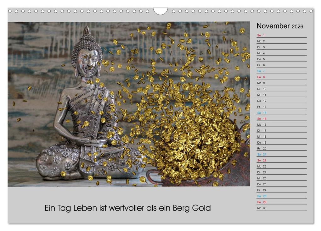 Weitere Ansicht: Lebenskraft Buddha (Wandkalender 2026 DIN A3 quer), CALVENDO Monatskalender | Calvendo, W.W. Voßen - Herzog von Laar am Rhein
