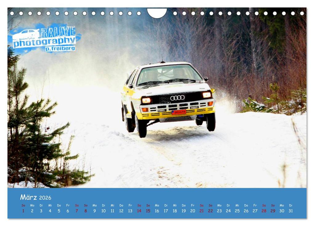 Weitere Ansicht: WRC Schweden White Open 2026 (Wandkalender 2026 DIN A4 quer), CALVENDO Monatskalender | Patrick Freiberg, Calvendo