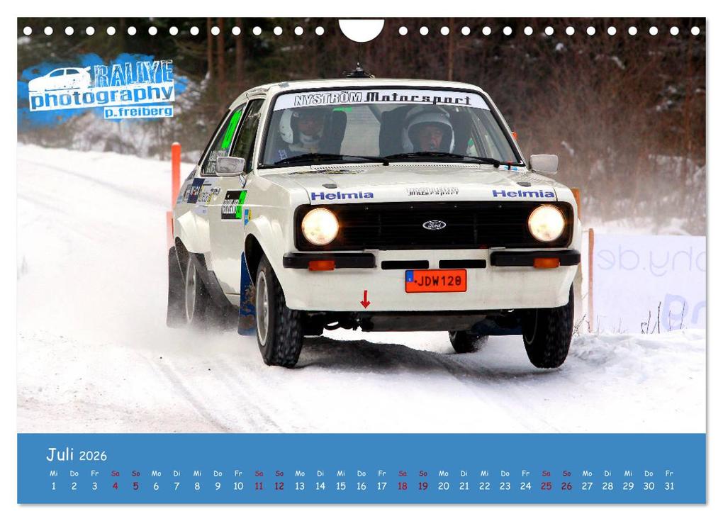 Weitere Ansicht: WRC Schweden White Open 2026 (Wandkalender 2026 DIN A4 quer), CALVENDO Monatskalender | Patrick Freiberg, Calvendo