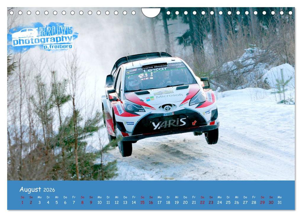 Weitere Ansicht: WRC Schweden White Open 2026 (Wandkalender 2026 DIN A4 quer), CALVENDO Monatskalender | Patrick Freiberg, Calvendo