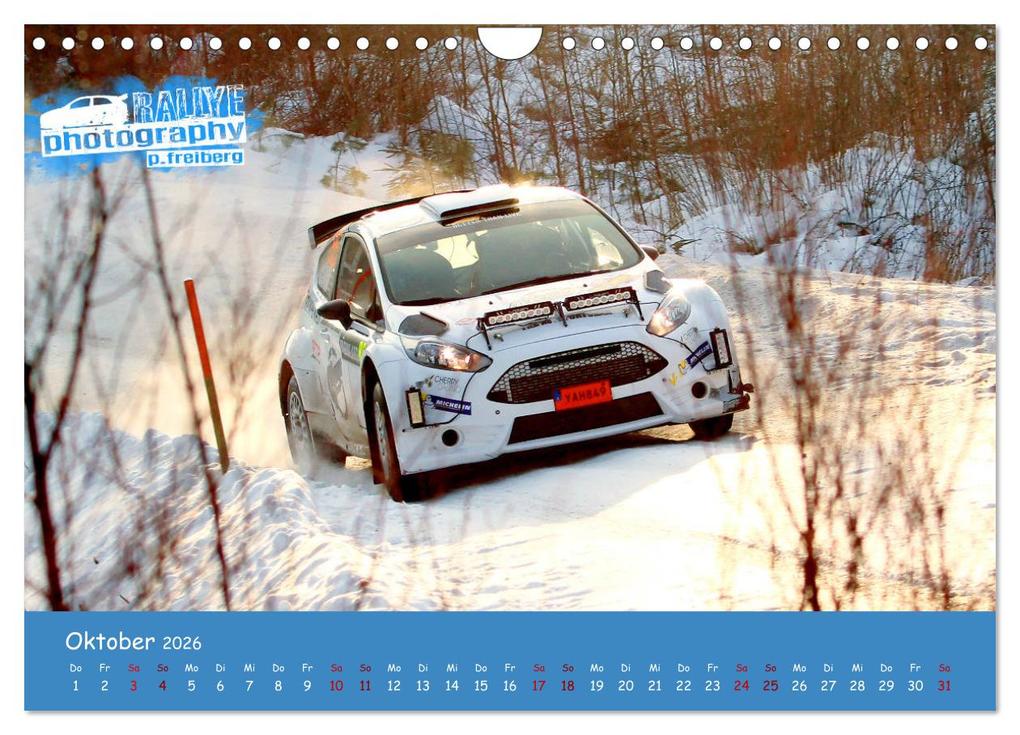 Weitere Ansicht: WRC Schweden White Open 2026 (Wandkalender 2026 DIN A4 quer), CALVENDO Monatskalender | Patrick Freiberg, Calvendo