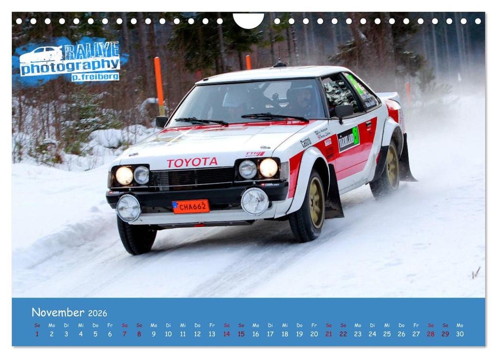 Weitere Ansicht: WRC Schweden White Open 2026 (Wandkalender 2026 DIN A4 quer), CALVENDO Monatskalender | Patrick Freiberg, Calvendo