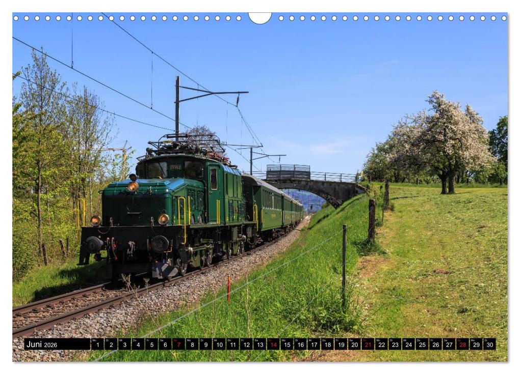 Weitere Ansicht: Eisenbahn-Nostalgie - Oldtimer auf Schweizer Schienen (Wandkalender 2026 DIN A3 quer), CALVENDO Monatskalender | Stefan Schulthess, Calvendo