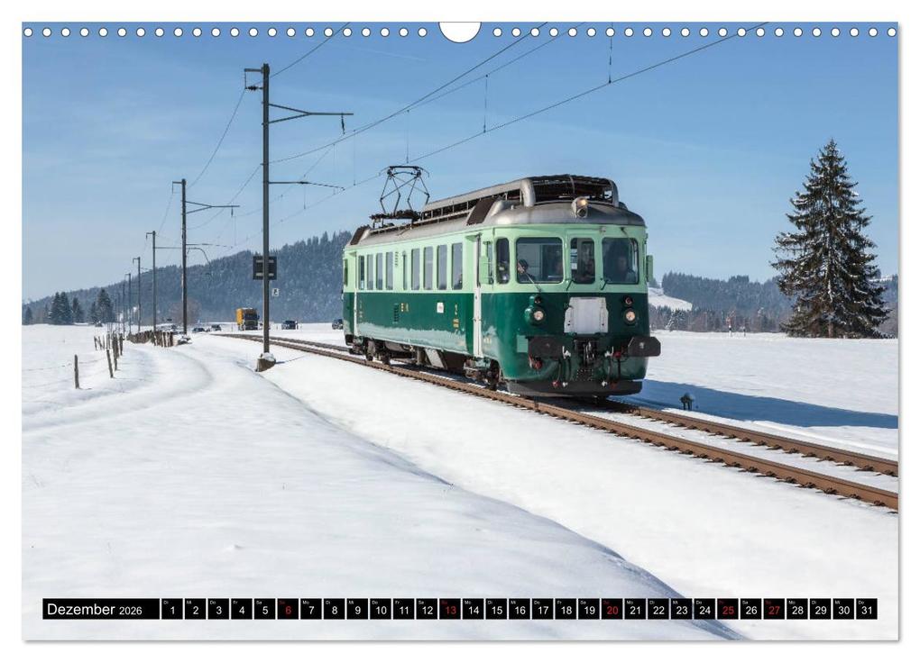 Weitere Ansicht: Eisenbahn-Nostalgie - Oldtimer auf Schweizer Schienen (Wandkalender 2026 DIN A3 quer), CALVENDO Monatskalender | Stefan Schulthess, Calvendo