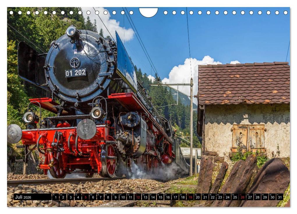 Weitere Ansicht: Eisenbahn-Nostalgie - Oldtimer auf Schweizer Schienen (Wandkalender 2026 DIN A4 quer), CALVENDO Monatskalender | Stefan Schulthess, Calvendo