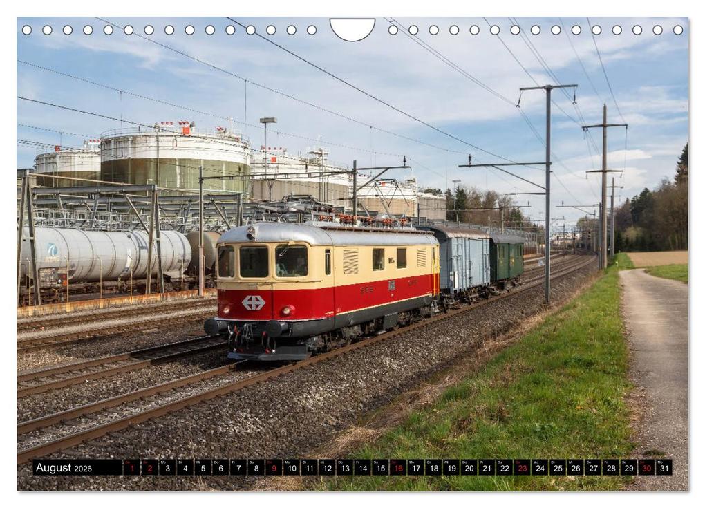 Weitere Ansicht: Eisenbahn-Nostalgie - Oldtimer auf Schweizer Schienen (Wandkalender 2026 DIN A4 quer), CALVENDO Monatskalender | Stefan Schulthess, Calvendo