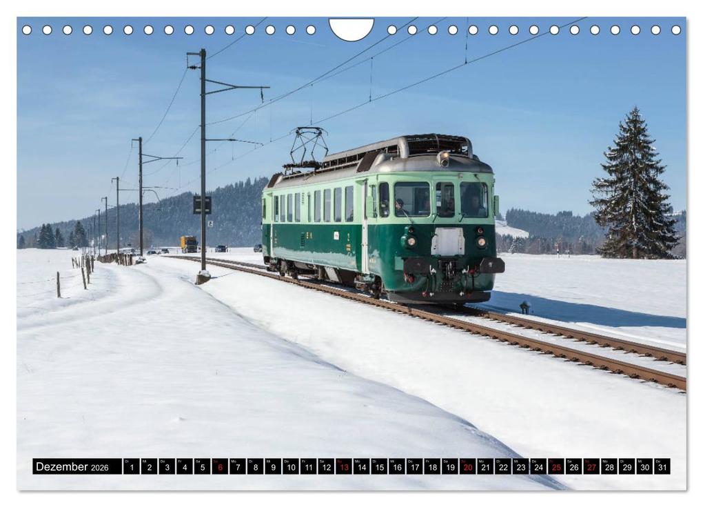 Weitere Ansicht: Eisenbahn-Nostalgie - Oldtimer auf Schweizer Schienen (Wandkalender 2026 DIN A4 quer), CALVENDO Monatskalender | Stefan Schulthess, Calvendo