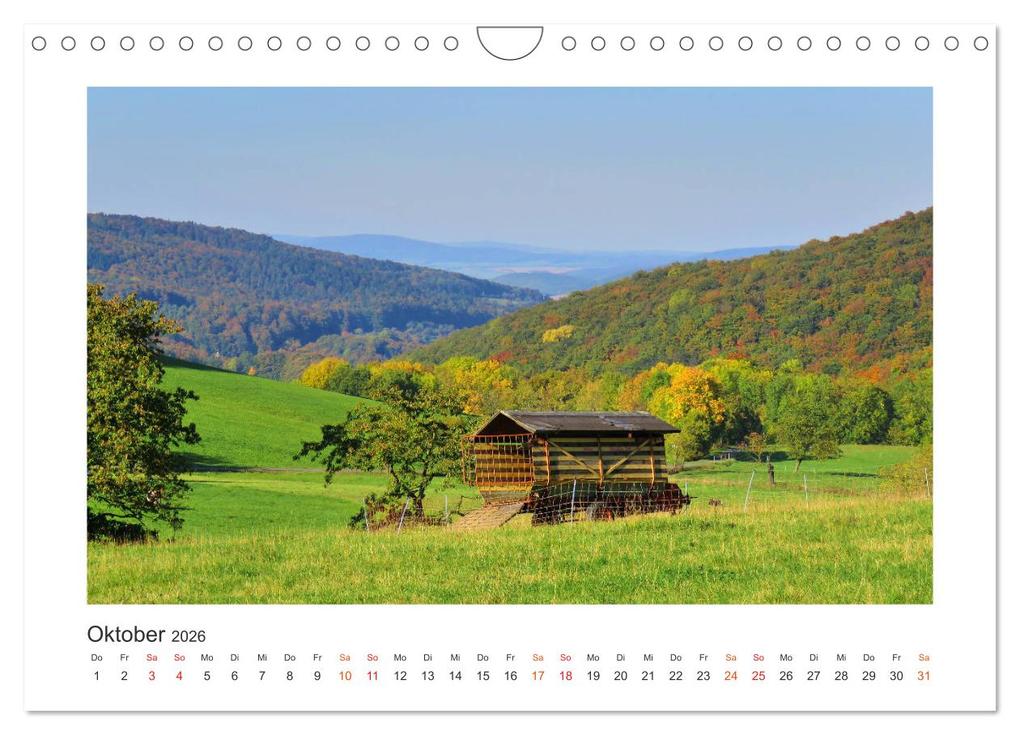 Weitere Ansicht: Nordhessen ist fotogen - Werra-Meißner - Edition (Wandkalender 2026 DIN A4 quer), CALVENDO Monatskalender | Sabine Löwer, Calvendo