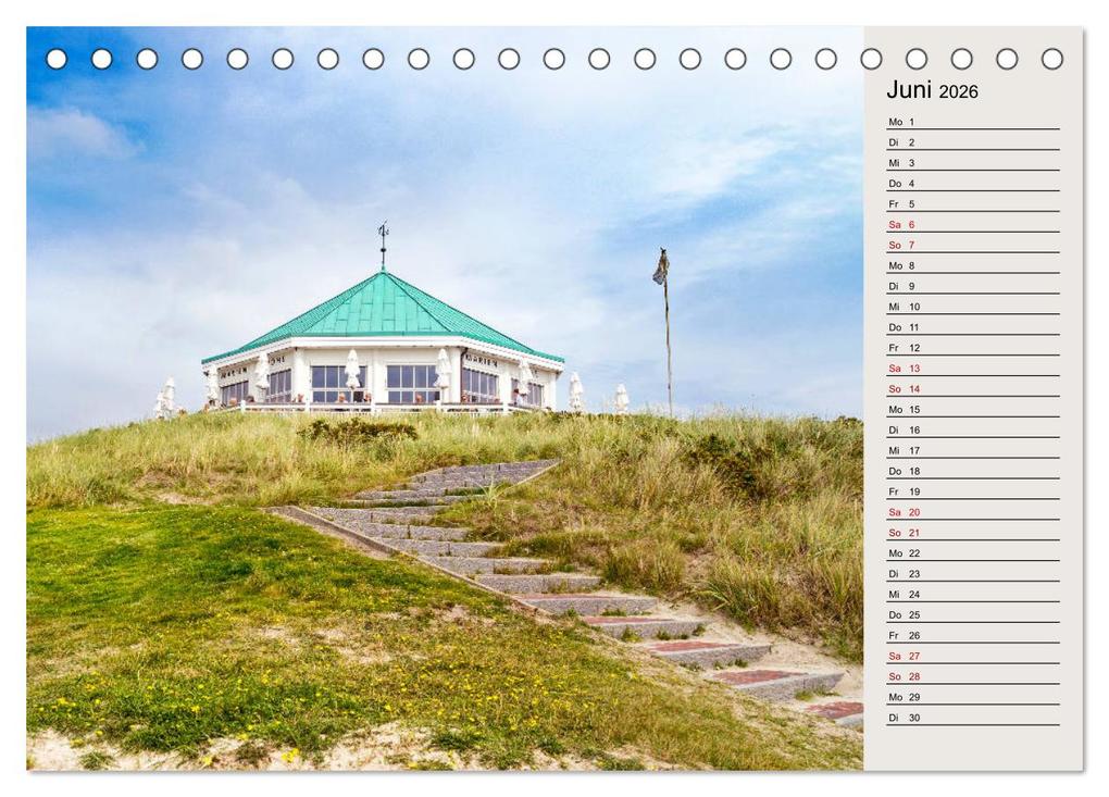 Weitere Ansicht: NORDERNEY Geburtstagskalender mit Planerfunktion (Tischkalender 2026 DIN A5 quer), CALVENDO Monatskalender | Andrea Dreegmeyer, Calvendo