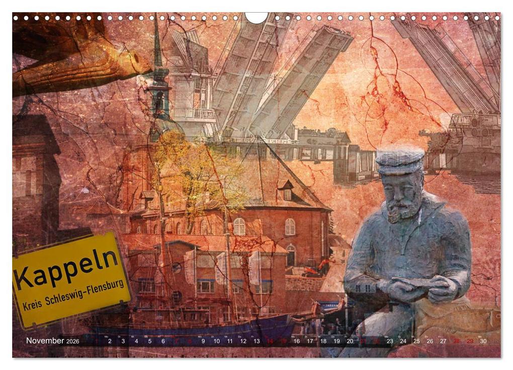 Weitere Ansicht: Kappeln und Angeln - Zwischen Ostsee und Schlei (Wandkalender 2026 DIN A3 quer), CALVENDO Monatskalender | Ute Jackisch, Calvendo