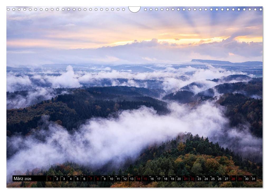 Weitere Ansicht: Elbsandsteingebirge: Unterwegs in der Sächsischen und Böhmischen Schweiz (Wandkalender 2026 DIN A3 quer), CALVENDO Monatskalender | Gerhard Aust, Calvendo