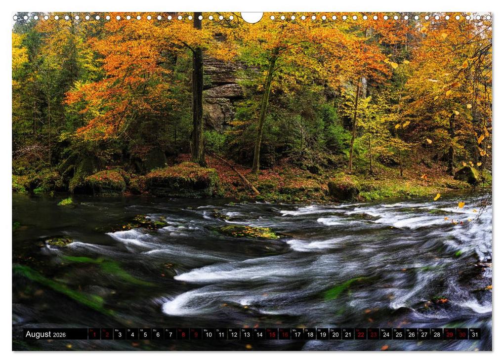 Weitere Ansicht: Elbsandsteingebirge: Unterwegs in der Sächsischen und Böhmischen Schweiz (Wandkalender 2026 DIN A3 quer), CALVENDO Monatskalender | Gerhard Aust, Calvendo