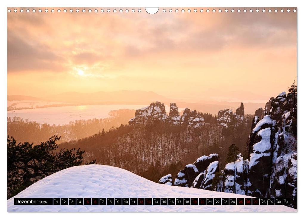 Weitere Ansicht: Elbsandsteingebirge: Unterwegs in der Sächsischen und Böhmischen Schweiz (Wandkalender 2026 DIN A3 quer), CALVENDO Monatskalender | Gerhard Aust, Calvendo