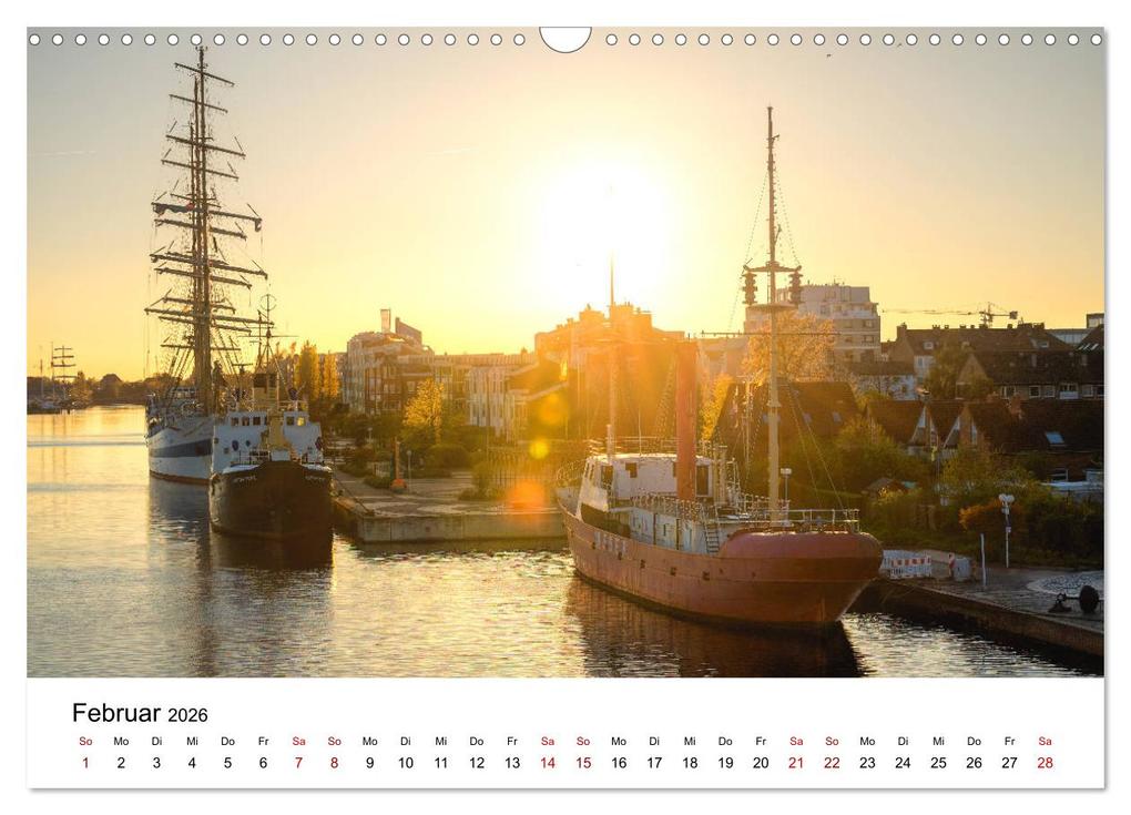 Weitere Ansicht: Wilhelmshaven und Umland - Idyllische Motive von Häfen, Meer und Landschaft (Wandkalender 2026 DIN A3 quer), CALVENDO Monatskalender | Rainer Ganske Fotografie, Calvendo