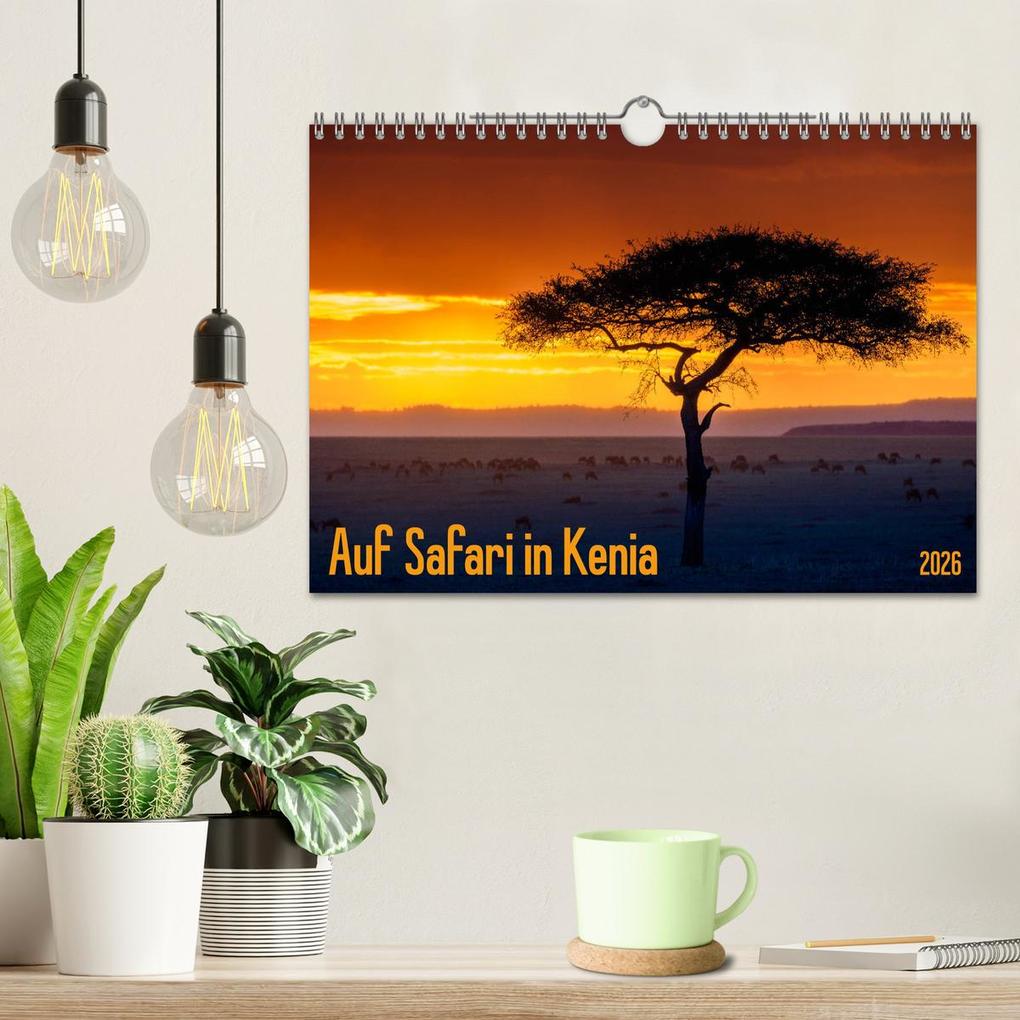 Weitere Ansicht: Auf Safari in Kenia 2026 (Wandkalender 2026 DIN A4 quer), CALVENDO Monatskalender | Dr. Gerd-Uwe Neukamp, Calvendo