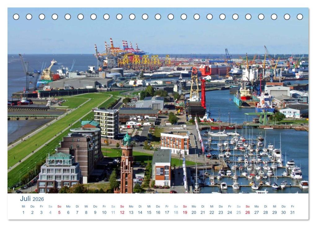 Weitere Ansicht: Bremerhaven 2026. Impressionen aus den Havenwelten (Tischkalender 2026 DIN A5 quer), CALVENDO Monatskalender | Steffani Lehmann, Calvendo