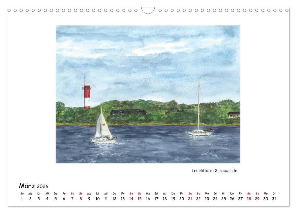 Weitere Ansicht: Die Flensburger Förde (Wandkalender 2026 DIN A3 quer), CALVENDO Monatskalender | Sandra Steinke, Calvendo
