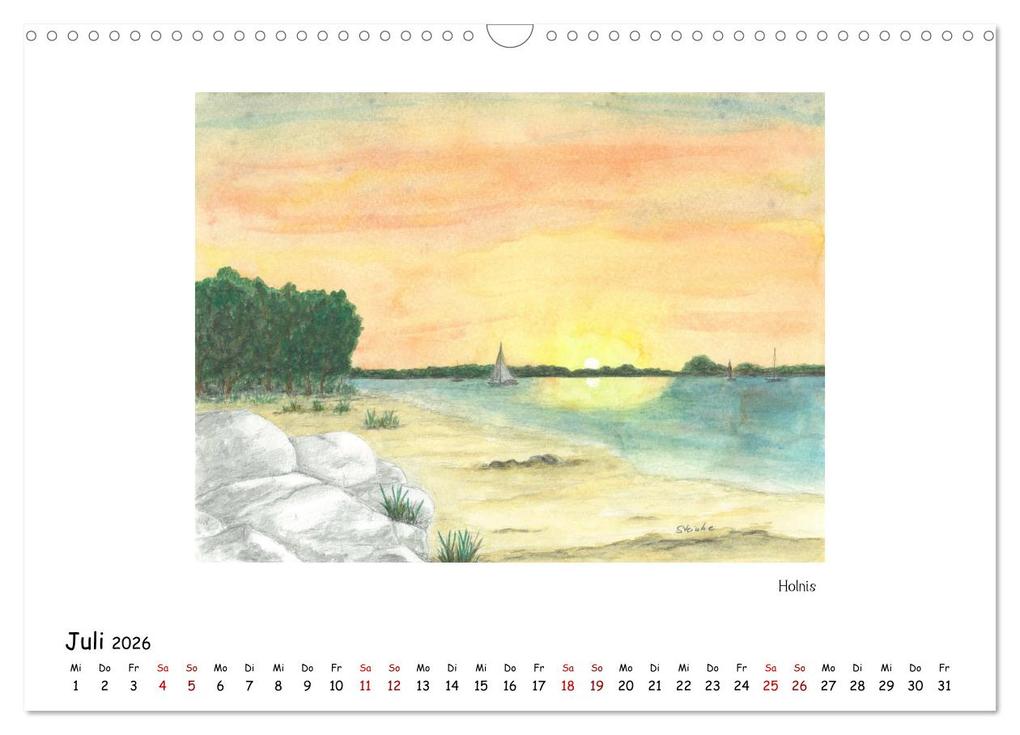Weitere Ansicht: Die Flensburger Förde (Wandkalender 2026 DIN A3 quer), CALVENDO Monatskalender | Sandra Steinke, Calvendo