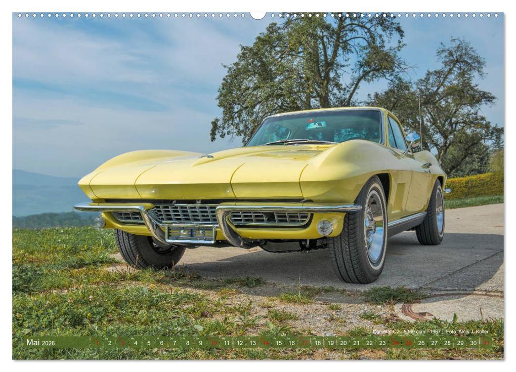 Weitere Ansicht: Corvette Oldtimer 2026 (Wandkalender 2026 DIN A2 quer), CALVENDO Monatskalender | Alois J. Koller, Calvendo