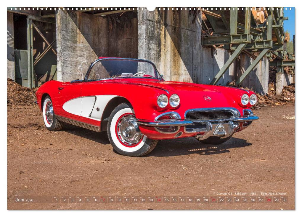 Weitere Ansicht: Corvette Oldtimer 2026 (Wandkalender 2026 DIN A2 quer), CALVENDO Monatskalender | Alois J. Koller, Calvendo