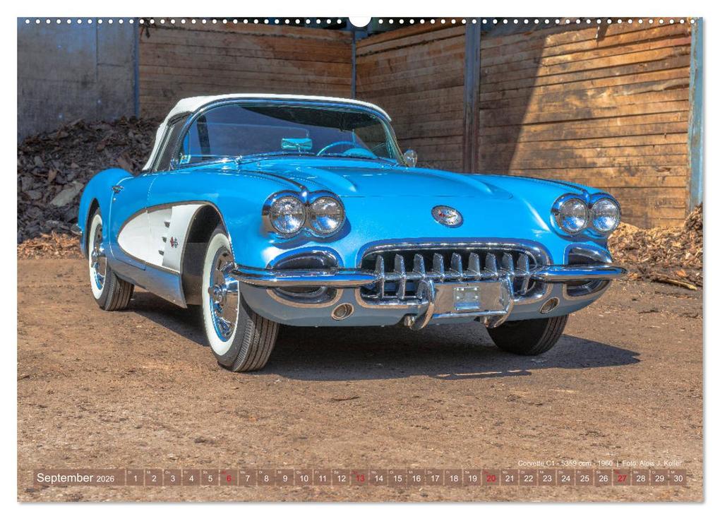 Weitere Ansicht: Corvette Oldtimer 2026 (Wandkalender 2026 DIN A2 quer), CALVENDO Monatskalender | Alois J. Koller, Calvendo