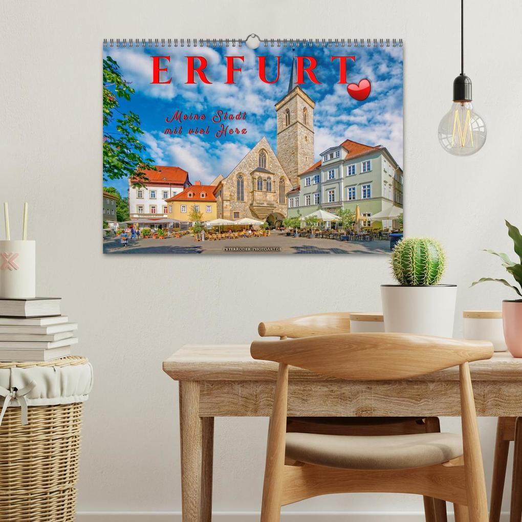 Weitere Ansicht: Erfurt - meine Stadt mit viel Herz (Wandkalender 2026 DIN A3 quer), CALVENDO Monatskalender | Peter Roder, Calvendo